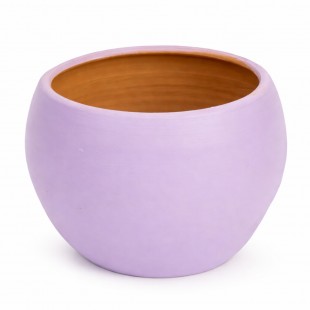 Vas ceramic decorativ mov lavandă Ø14 cm